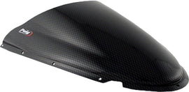 PUIG Racing Windscreen Carbon for Ducati 999s '03-04, motorcycle windshield with sleek carbon finish and aerodynamic design.
