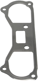 Cometic lower left rocker cover gasket for Evo X engine, showing the black rubber seal with metal reinforcement.