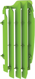 Polisport Plastics green radiator louvers for street bikes, model 64-56524, featuring durable plastic construction and a stylish design.