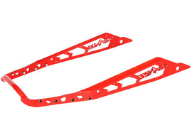 Pro Armor Nxt Lvl rear bumper in red with matte finish, featuring a sturdy design suitable for off-road vehicles.