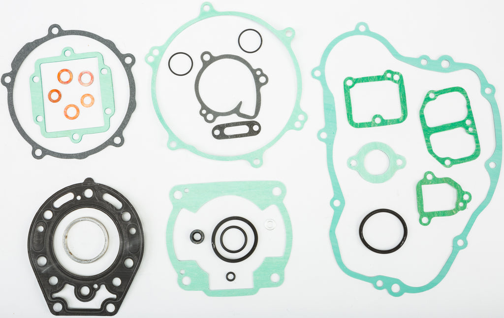 Athena Complete Gasket Kit for Kawasaki 68-0441, featuring assorted gaskets and seals laid out on a white surface.