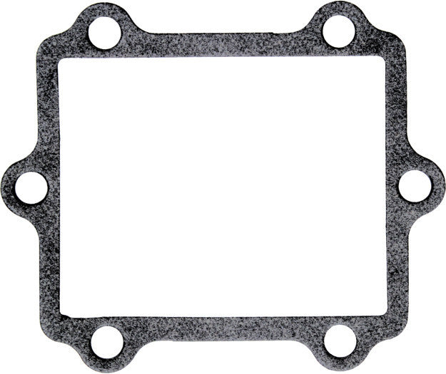 Moto Tassinari Vf3 Gasket for intake and carburetor system, showing the black gasket with precise cutouts and branding.