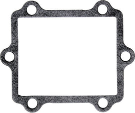 Moto Tassinari Vf3 Gasket for intake and carburetor system, showing the black gasket with precise cutouts and branding.