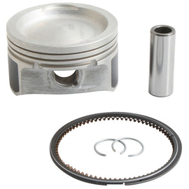 Vertex cast piston kit with 79.96mm diameter and 9.4:1 compression ratio, showing pistons and components for engine rebuild.