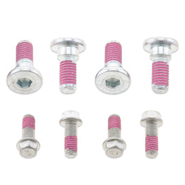 BOLT Rotor Bolts Hon hardware fasteners with threaded fittings, showing shiny metal construction and precise threading details.