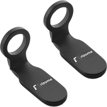 Load image into Gallery viewer, Pair of black RIZOMA turn signal mounting kits with light units, designed for motorcycle turn signal installation.