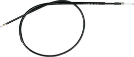 Motion Pro black vinyl choke cable for hydraulic control lines, featuring a durable black exterior and metal fittings.