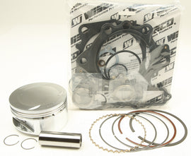 Wiseco Yamaha top end piston kit with +2.00mm bore for PK1059, includes pistons and components for engine upgrade.