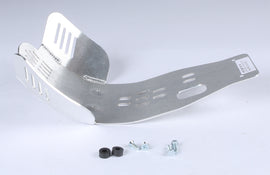 Devol Street skid plate 60-7119 for motorcycle protection, shown mounted on a bike with a durable metal construction.
