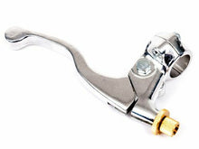 Load image into Gallery viewer, Silver bbr brake lever assembly for motorcycle, showcasing the sleek handle and mounting components on a clean background.