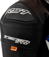 Load image into Gallery viewer, Tractech Evo D3o Jacket Blk/Blue Leather 2x