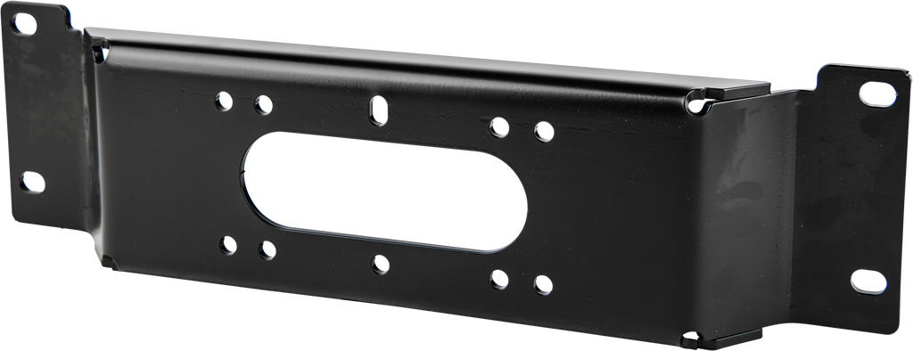 Open Trail Winch Mount 459-1980 for off-road vehicles, shown in black metal with mounting holes and sturdy construction.