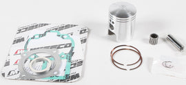 Wiseco top end piston kit for Kawasaki and Suzuki 50cc engine, includes standard size components and detailed parts.