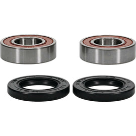 Pivot Works premium drive wheel bearing kit 22-51049P with multiple bearings and components, assembled on a white background.