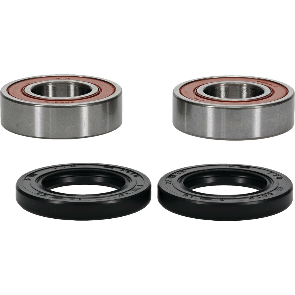 Pivot Works premium drive wheel bearing kit 22-51049P with components arranged for installation and inspection.