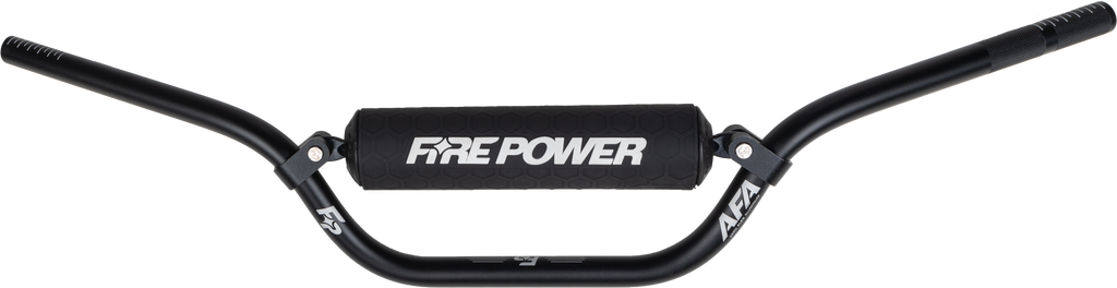 Black Fire Power handlebar for Afa Cr High, with a sleek design and ergonomic grip for motorcycle riding.