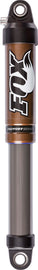 Pair of Fox Float 3 suspension shocks with black bodies and silver stanchions, designed for mountain bikes.