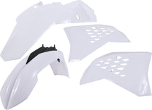 Load image into Gallery viewer, Acerbis white plastic kit with various panels and pieces arranged for motorcycle or ATV customization.