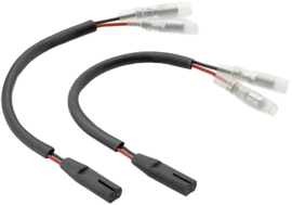 Pair of RIZOMA electrical turn signal cable kits with connectors, designed for motorcycle turn signal installation.