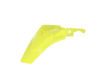 Load image into Gallery viewer, Acerbis yellow rear fender for motorcycle, showing the curved plastic design and mounting points, in a bright yellow color.