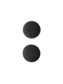 Alpine Star Sm7 ear pads set in black, replacement cushions for motorcycle helmet, shown in the image.