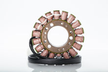 Load image into Gallery viewer, Ricks Motorsport Electric Stator 27-21005 for motorcycle electrical systems, showcasing the metal coil and mounting components.