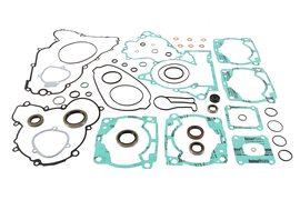 Vertex complete gasket set with oil seals, including various gaskets and seals for engine repairs, displayed in the image.