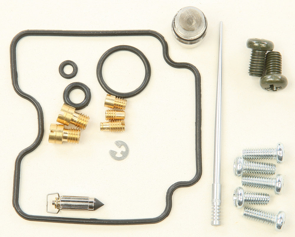 All Balls carburetor repair kit for fuel system, includes gaskets and components, designed for intake and carburetor maintenance.