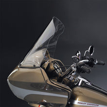 Load image into Gallery viewer, National Cycle Vstream 18-inch clear motorcycle windshield showing a sleek, transparent windscreen for enhanced ride comfort.
