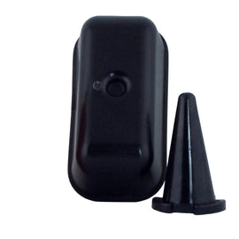 No Toil Airbox Cover 901-22002K for motorcycle air filters, shown in black with textured surface and branding details.