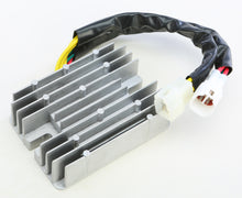 Load image into Gallery viewer, Ricks Motorsport Electric regulator and rectifier for motorcycle electrical systems, with metal and plastic components visible.