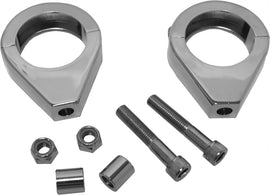 HardDrive 39mm chrome turnsignal clamps, model 820-51706, designed for motorcycle turnsignal mounting.