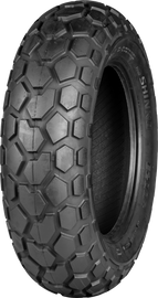 Shinko E200 Rear 180/80-14 bias tire mounted on motorcycle wheel, showing tread pattern and sidewall details.