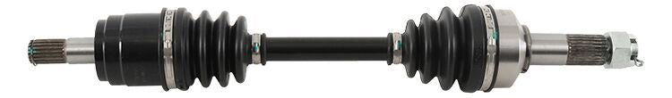 All Balls heavy-duty front axle with six ball bearings, showcasing durable metal construction and precise fit for heavy-duty vehicles.