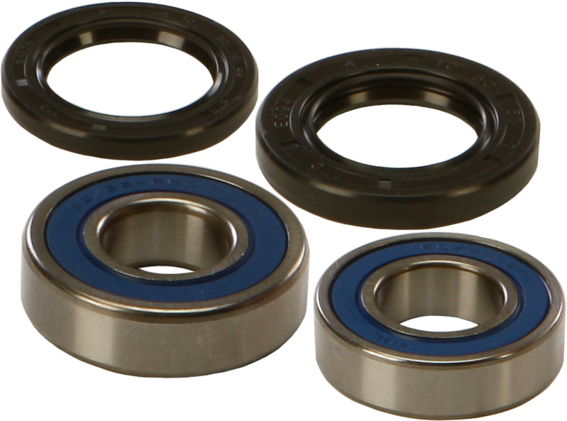 All Balls drive wheel bearing and seal kit 22-51252 showing sealed bearings and components on a clean surface.