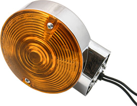Chris Products amber turn signal assembly for late Ford models, featuring clear lens and durable construction.