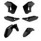 Polisport Plastics Trail Kit in black for Kawasaki 64-90858, includes body panels and protective plastics for off-road motorcycles.