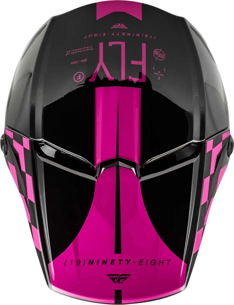 Yth Kinetic Lite Rival Helmet Gloss Black/Pink Yl
