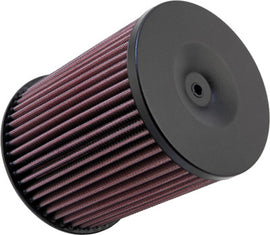 K&N air filter 774504 with black pleated fabric design for improved engine airflow and filtration.