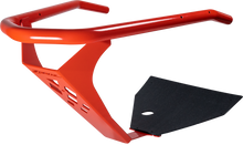 Load image into Gallery viewer, Red Z Broz Racing front bumper with polished matte finish, designed for off-road or racing vehicles.
