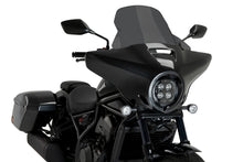 Load image into Gallery viewer, PUIG touring high-road dark smoke windshield for motorcycle, featuring sleek tinted windscreen with aerodynamic design.