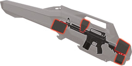 SEIZMIK Seizmik Armory gun case in rugged luggage style, featuring secure latching and durable construction for firearm transportation.