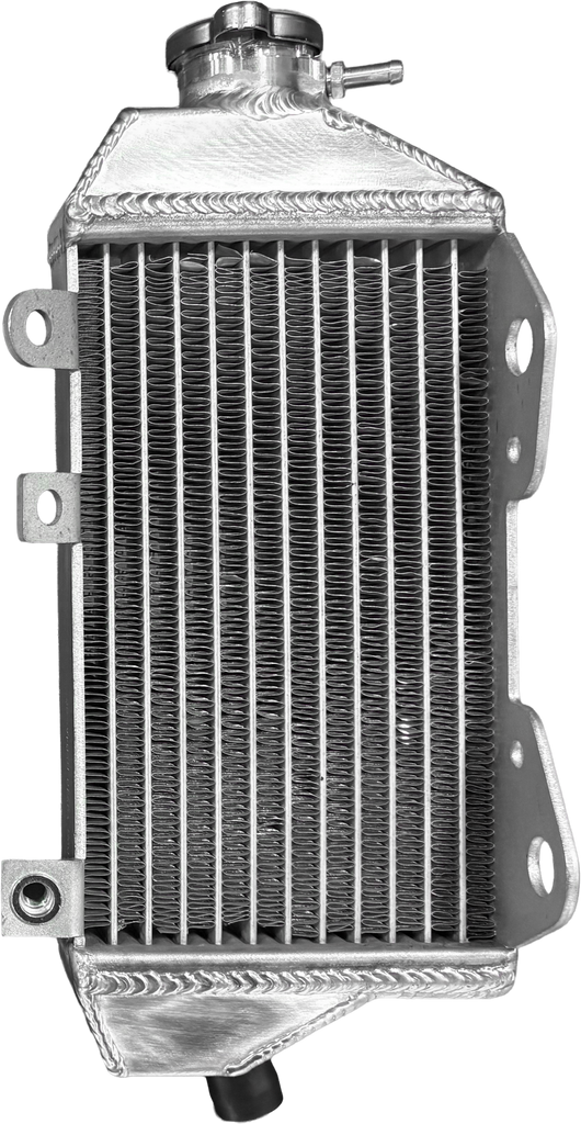 Fire Power Radiator Right Yam 57-304R engine component, showing the radiator with mounting points and connection ports.