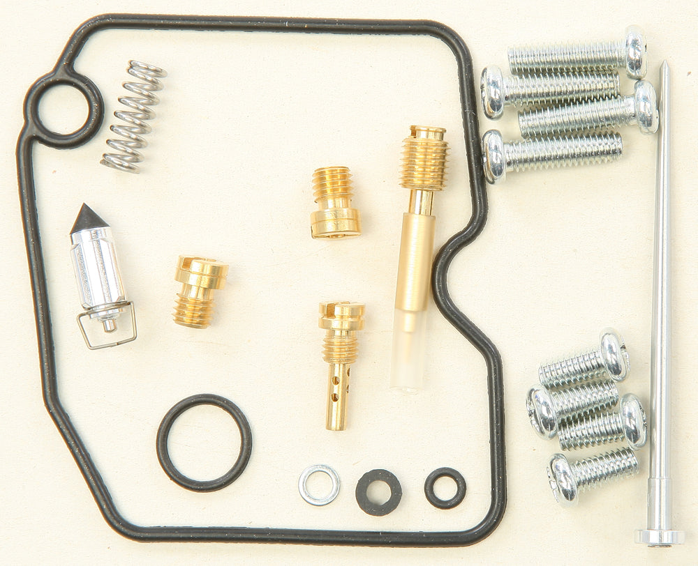 All Balls carburetor repair kit for fuel system, includes gaskets and components for intake and carburetor maintenance.