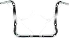 Chrome 16-inch Bagger Ape-Hanger handlebars by HardDrive, featuring a 1.25-inch diameter for motorcycle customization.