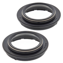 All Balls Fork Dust Seal Kit 22-57135 featuring gaskets and seals for motorcycle front forks, showing the dust seal components.