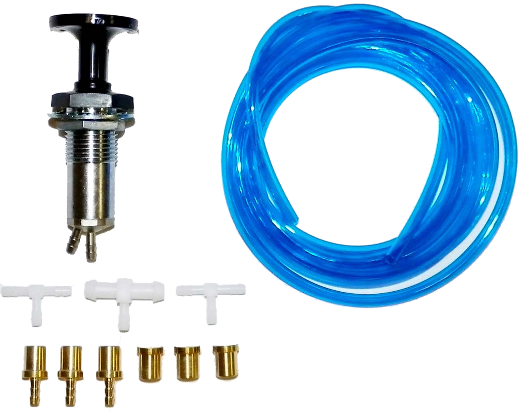 WSM Performance Parts Primer Kit for Keihin Triple carburetor, fuel system intake and carburetor parts, image of kit components