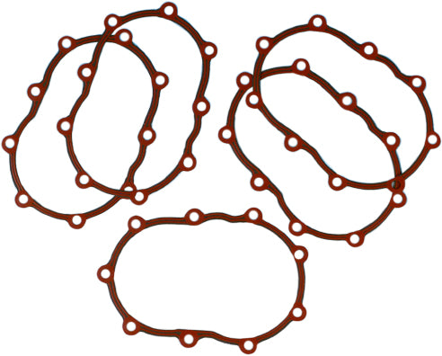 James Gasket trans end cover bead gasket for 4-speed transmission, set of five, with detailed metallic finish and sealing edges.