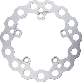 GALFER Cubiq Fixed Rear Brake Rotor 17-3909 for motorcycle, showing the metallic disc with vented design and mounting holes.