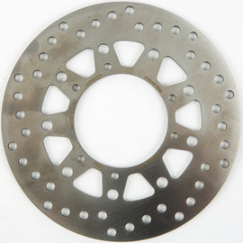 EBC Motorcycle Brakes street rotor 155-6067 with ventilated design and mounting holes, showcasing the durable brake rotor.